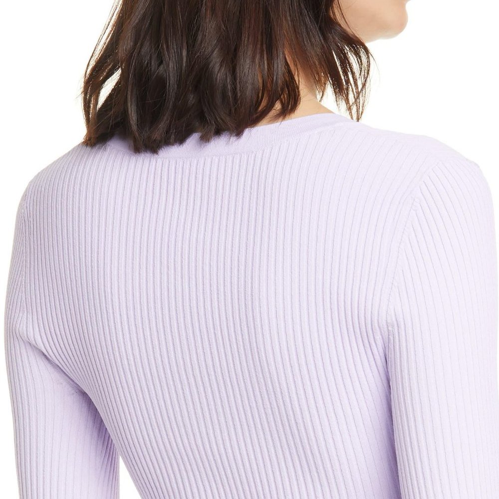 A.L.C. Lavender Ribbed Top - Picture 3 of 5
